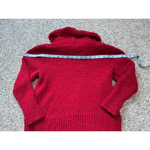 J. JILL Red turtle neck knit sweater size SP/Small Petite - Picture 5 of 10
